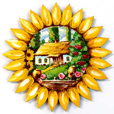Сувенір магніт. Малюнок Шевченківська хата.